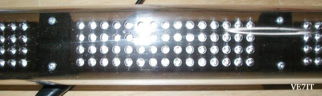 closeup of LED matric